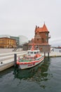 SAR rescue boat, Hertha Jeep at the pilot house in Stralsund in Germany