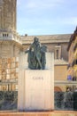 Saragossa. Monument to Francisco Goya