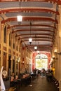 Saragossa, Spain - September 24, 2017: Passage`El ciclon` during the day near the Plaza del Pilar, in Saragossa, Spain