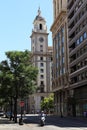 Coso Avenue in Zaragoza, Spain Royalty Free Stock Photo