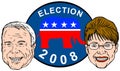 Sarah Palin and McCain Royalty Free Stock Photo