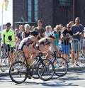 Sarah True and Katie Zaferes cycling