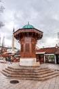 Bascarsija is Sarajevo\'s old bazaar and the historical center of the city, Bosnia and Herzegovina Royalty Free Stock Photo