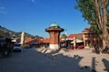 Sarajevo, Bosnia and Herzegovina - 28 Apr 2018: The market in Sarajevo city, Bosnia and Herzegovina