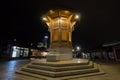 Sebilj fountain, on Bascarsija district,  at night. This fountain is considered to be one of the greatest landmarks Royalty Free Stock Photo