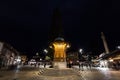 SARAJEVO, BOSNIA HERZEGOVINA - APRIL 16, 2017: Sebilj fountain, on Bacarsija district, at night.