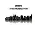 Sarajevo, Bosnia and Herzegovina city silhouette