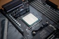 New fifth-generation Ryzen 5900x processor in the motherboard socket