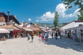 Bascarsija Sarajevo`s old bazaar and the historical and cultural center of the city Royalty Free Stock Photo