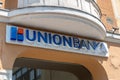 Logo and sign of Union Banka