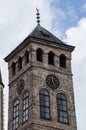 Sarajevo, Bosnia and Herzegovina, Bascarsija, Clock Tower, Sarajevska Sahat Kula, skyline, aerial view, clock, tall