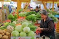 Pijaca Markale market, a fruit and vegetable market , with stalls of vegetable