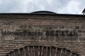 Sarajevo, Bosnia and Herzegovina, bazaar, shopping, mall, Taslihan, sign, old, ruins, remains, caravanserai, Gazi Husrev-beg