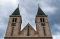 Sarajevo, Bosnia and Herzegovina, skyline, Sacred Heart Cathedral, church, Sarajevska katedrala, aerial view, old town