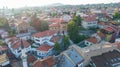 Sarajevo capital aerial view in old city Royalty Free Stock Photo