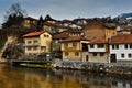 Sarajevo Old Town Cityscape by the river