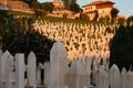 Sarajevo\'s Silent Sentinels: Sunset Embrace