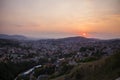 Sarajevo sunset Royalty Free Stock Photo