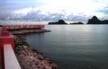 Saran Vi Tee bridge landmarks in Prachuap Bay at Prachuap Khiri Khan,