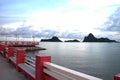 Saran Vi Tee bridge landmarks in Prachuap Bay at Prachuap Khiri Khan,