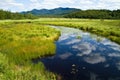 Saranac River Leading to Mountains Royalty Free Stock Photo