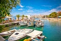 Saranda`s port at ionian sea. Albania.