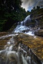 Sarang Burung Waterfall at Barru Regency Royalty Free Stock Photo