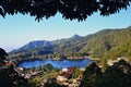 Sarangan Lake Central Java East Java Border Feature Royalty Free Stock Photo