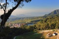 Sarangan Lake Central Java East Java Border Feature Royalty Free Stock Photo