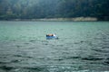 Sarangan Lake Natural panoramic. Magetan, East Java - Indonesia Royalty Free Stock Photo