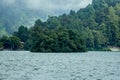 Sarangan Lake Natural panoramic. Magetan, East Java - Indonesia Royalty Free Stock Photo