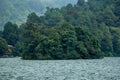 Sarangan Lake Natural panoramic. Magetan, East Java - Indonesia Royalty Free Stock Photo