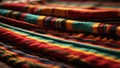 Sarape Zarape or Jorongo - traditional Mexican cloth. Royalty Free Stock Photo