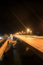 Sarasin bridge at night time