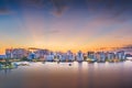 Sarasota, Florida, USA skyline on the bay Royalty Free Stock Photo