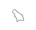 Saratov oblast Russia region shape outline