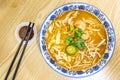 Sarawak laksa, spicy noodle in curry flavoured curry, popular in Malaysia