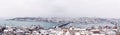 Sarayburnu winter panorama Royalty Free Stock Photo