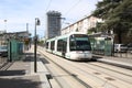 Tramway Near Paris France Royalty Free Stock Photo