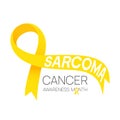 Sarcoma cancer and Bone awareness month. concept is observed every July month. Vector illustration.design for poster, banner