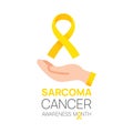 Sarcoma cancer and Bone awareness month. concept is observed every July month. Vector illustration.design for poster, banner