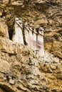 Sarcophagi on a mountain slope Royalty Free Stock Photo