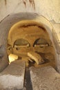 Sarcophagus in an Ancient cave tomb at Beit Shearim, northern Israel Royalty Free Stock Photo