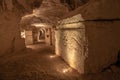 Sarcophagus of the Hunt in the Cave of the Coffins at Bet She`arim in Israel Royalty Free Stock Photo