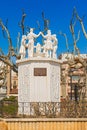 Sardana Monument. Calella. Catalonia, Spain