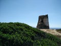 Sardinia. Arbus. Spanish coastal Watchtower of Flumentorgiu, 17th century, near Torre dei Corsari and Pistis