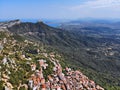 Sardinia - Baunei town Royalty Free Stock Photo
