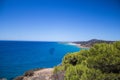 Sardinia beatifull beach Spiaggia del Morto Royalty Free Stock Photo