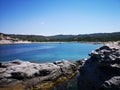 Sardinia cala sapone Beach on Sant& x27;Antioco island Royalty Free Stock Photo