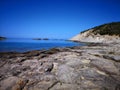 Sardinia cala sapone Beach on Sant& x27;Antioco island Royalty Free Stock Photo